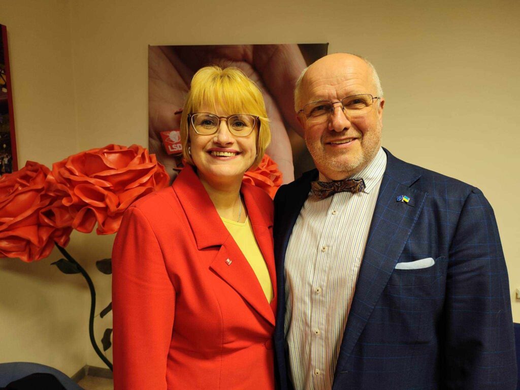 Roma Janušonienė ir Juozas Olekas