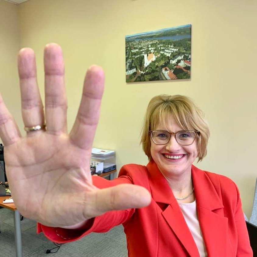 Roma Janušonienė būstinėje